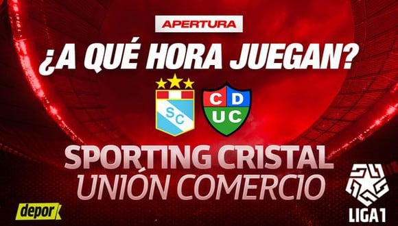 Horarios de la transmisión del Sporting Cristal vs. Unión Comercio